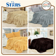 GS-FFPVB-4 Home Textile Knitted wholesale warm winter blankets for bed